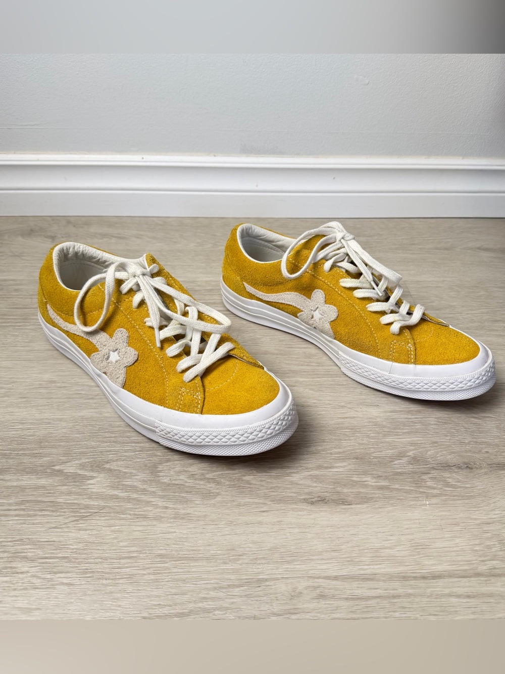 Converse x Tyler The Creator Golf le Fleur One Star Sulfur Yellow Suede Sz 9 Men